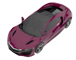 Sport car isolated on transparent background. 3d rendering - illustration png