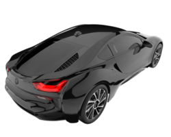 Sport car isolated on transparent background. 3d rendering - illustration png