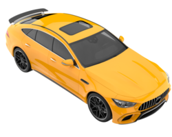 Sport car isolated on transparent background. 3d rendering - illustration png