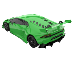 voiture de sport isolée sur fond transparent. rendu 3d - illustration png