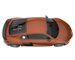 carro esporte isolado em fundo transparente. renderização 3D - ilustração png