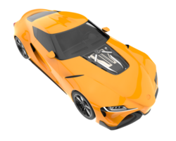 voiture de sport isolée sur fond transparent. rendu 3d - illustration png