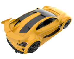 sport auto geïsoleerd Aan transparant achtergrond. 3d renderen - illustratie png