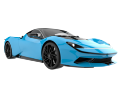 voiture de sport isolée sur fond transparent. rendu 3d - illustration png