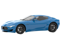 Sport car isolated on transparent background. 3d rendering - illustration png