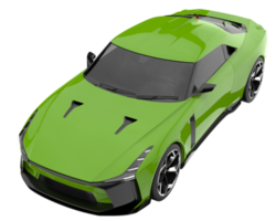 voiture de sport isolée sur fond transparent. rendu 3d - illustration png