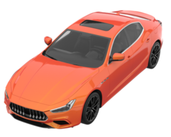 carro esporte isolado em fundo transparente. renderização 3D - ilustração png