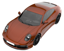 Sport car isolated on transparent background. 3d rendering - illustration png