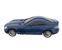 voiture de sport isolée sur fond transparent. rendu 3d - illustration png