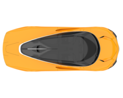 voiture de sport isolée sur fond transparent. rendu 3d - illustration png