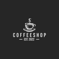 Coffee shop logo design vector