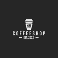 vector de diseño de logotipo de cafetería