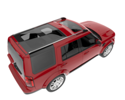 Realistic SUV isolated on transparent background. 3d rendering - illustration png