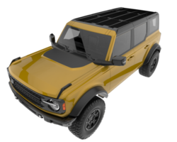 Realistic SUV isolated on transparent background. 3d rendering - illustration png