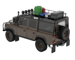 Realistic SUV isolated on transparent background. 3d rendering - illustration png