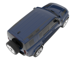 Realistic SUV isolated on transparent background. 3d rendering - illustration png