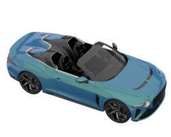 Sport car isolated on transparent background. 3d rendering - illustration png