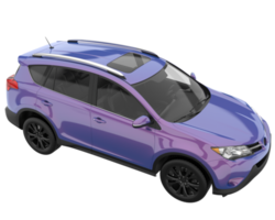 Realistic SUV isolated on transparent background. 3d rendering - illustration png