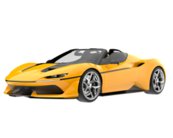 Sport car isolated on transparent background. 3d rendering - illustration png