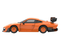 carro esporte isolado em fundo transparente. renderização 3D - ilustração png