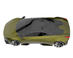 voiture de sport isolée sur fond transparent. rendu 3d - illustration png