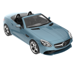 coche deportivo aislado sobre fondo transparente. Representación 3d - ilustración png