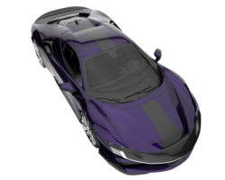 voiture de sport isolée sur fond transparent. rendu 3d - illustration png