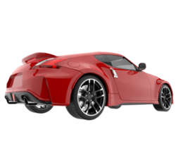 Sport car isolated on transparent background. 3d rendering - illustration png