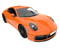 voiture de sport isolée sur fond transparent. rendu 3d - illustration png