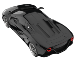 Sport car isolated on transparent background. 3d rendering - illustration png