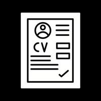 icono de vector de cv