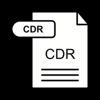 icono de vector de cdr