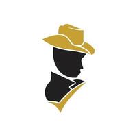 Gentleman icon vector fashion boutique and design symbol