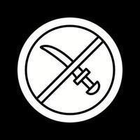 No Weapons Vector Icon