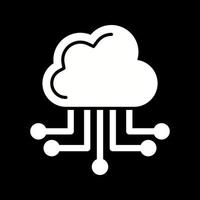 icono de vector de computación en la nube