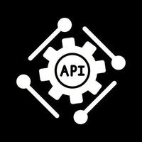 icono de vector de api