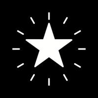 icono de vector de estrella única