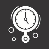 icono de vector de reloj de pared