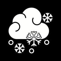 icono de vector nevado