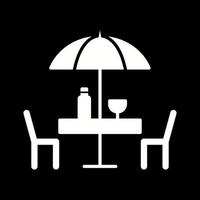 Unique Cafe Table Vector Icon