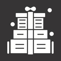 icono de vector de caja de regalo