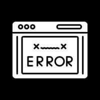 icono de vector de código de error