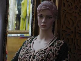 woman dress shop in fes Budget clothes boutique in Morocco photo