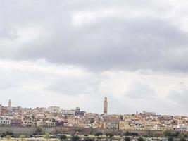 Panoramic view of Meknes, a city in Morocco which was founded in the 11th century by the Almoravids photo