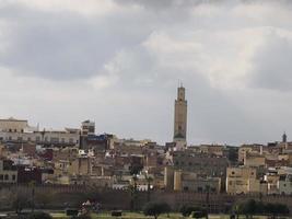 Panoramic view of Meknes, a city in Morocco which was founded in the 11th century by the Almoravids photo