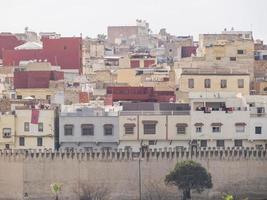 Panoramic view of Meknes, a city in Morocco which was founded in the 11th century by the Almoravids photo