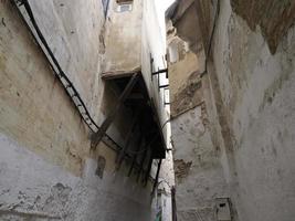 Small street in Fez medina old town Morocco. photo