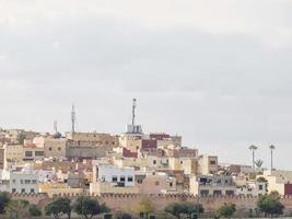 Panoramic view of Meknes, a city in Morocco which was founded in the 11th century by the Almoravids photo