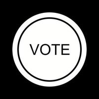 icono de vector de enlace de voto