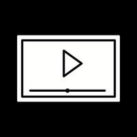 Video Screening Vector Icon